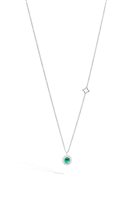 Necklace Recarlo Woman in White Gold Smeraldo 0.34 Ct P77CC001/SM-45-2 - P77CC001/SM-45-2